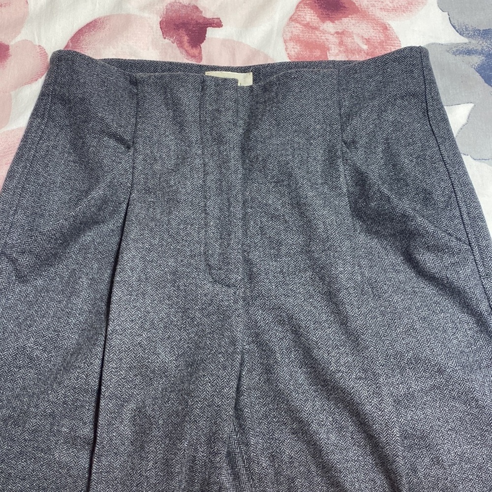 Aritzia Wilfred Chambery Wool Blend Grey Cropped Pant Size 0 - Picture 7 of 14